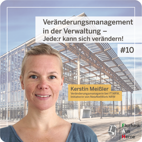 Porträt von Kerstin Meißler mit dem Titel "Veränderungsmanagement in der Verwaltung - Jede/r kann sich verändern!"