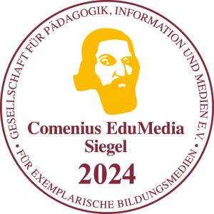 Logo des Comenius EduMedia Siegel 2024